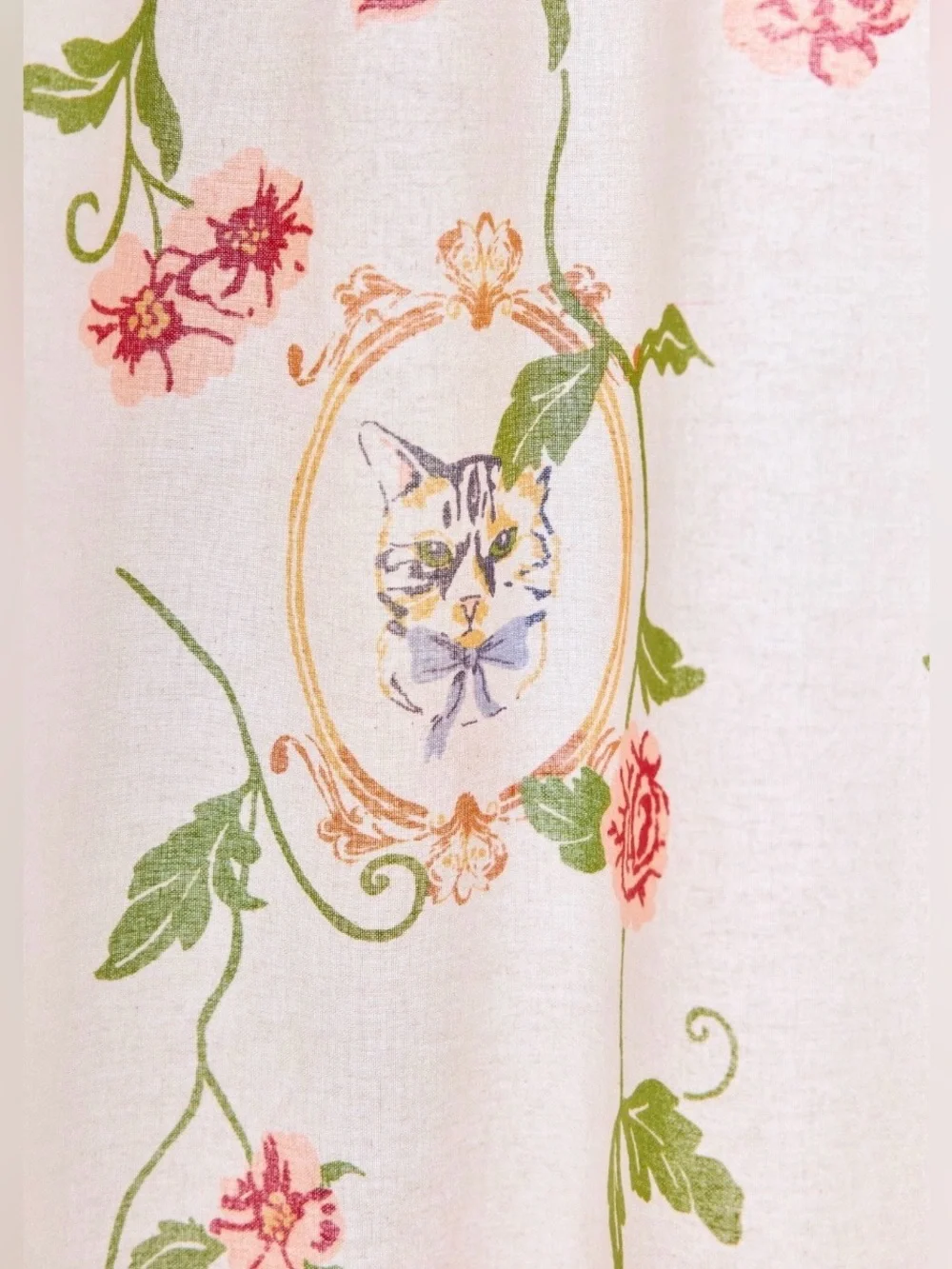 Urban Outfitters Finely Floral Frame Shower Curtain